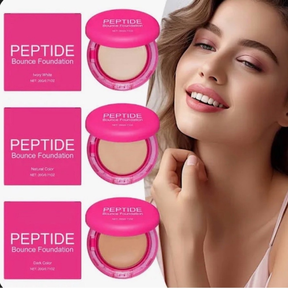 NIB Peptide Bounce Foundation - FAIR/LIGHT w/Free Applicator Brush